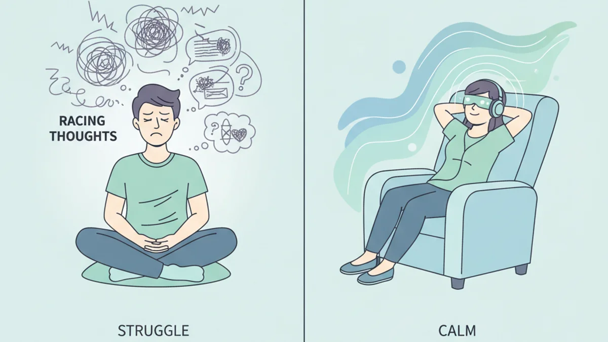 Медитация срещу AVE терапия: Кое е по-ефективно при тревожност